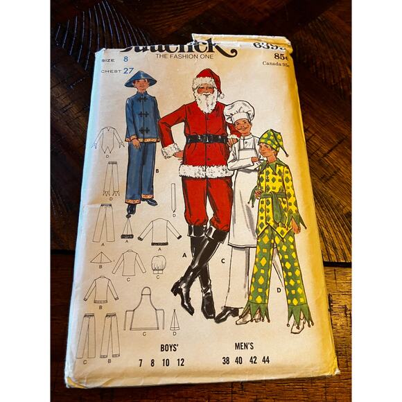 Vintage Sewing Patterns Simplicity Butterick Costumes 1970s Women Men Kids VTG - Picture 9 of 11